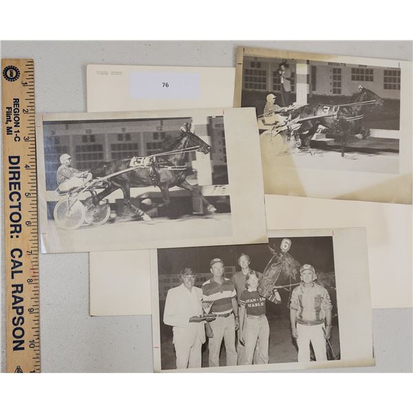 Harness Racing, Featuring Horse Grand Becky, 3 Photos