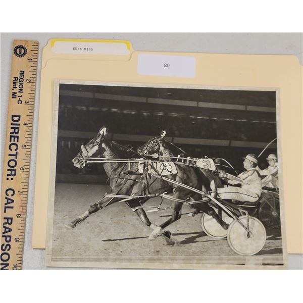 Harness Racing, Featuring Horse Ed's Miss, Liberty Bell Park, 1 Photo