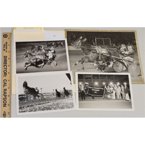 Harness Racing, Featuring Horse Rendezvous Mike, 4 Photos
