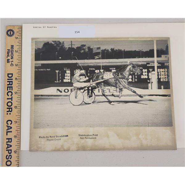 Harness Racing, Featuring Horse Oodles O' Noodles, Driver Del Insko, Northfield Park, 1 Photo