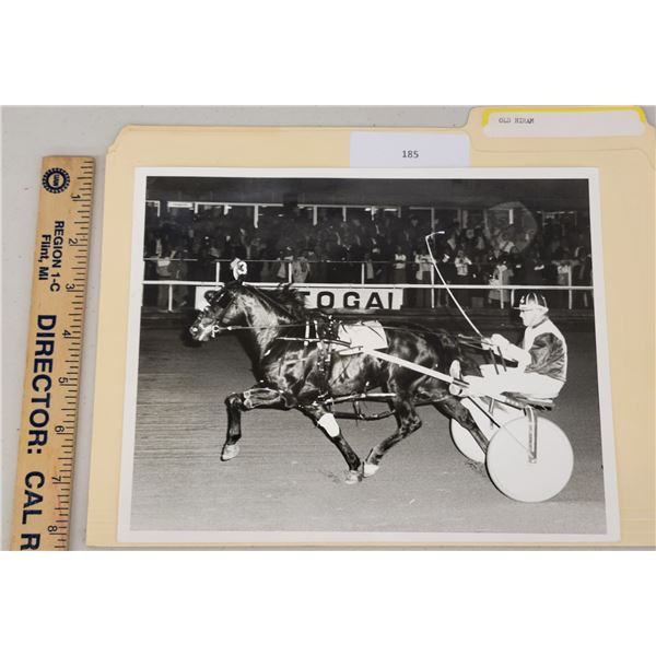 Harness Racing, Featuring Horse Old Hiram, Driver George Forshey, Saratoga Harness Racing, 1 Photo