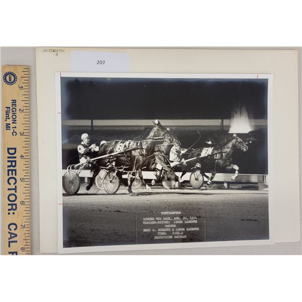 Harness Racing, Featuring Horse Northampton, Driver James Larente, Brandywine Raceway, 1 Photo
