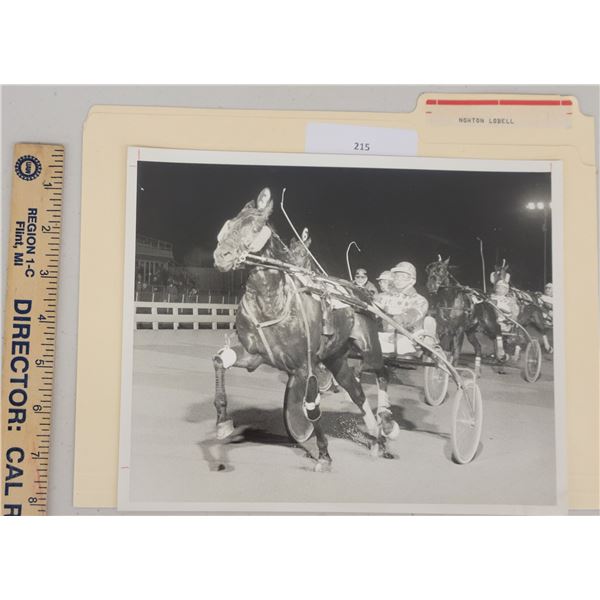 Harness Racing, Featuring Horse Norton Lobell, Driver Joe Marsh, Jr., Yonkers Raceway, 1 Photo