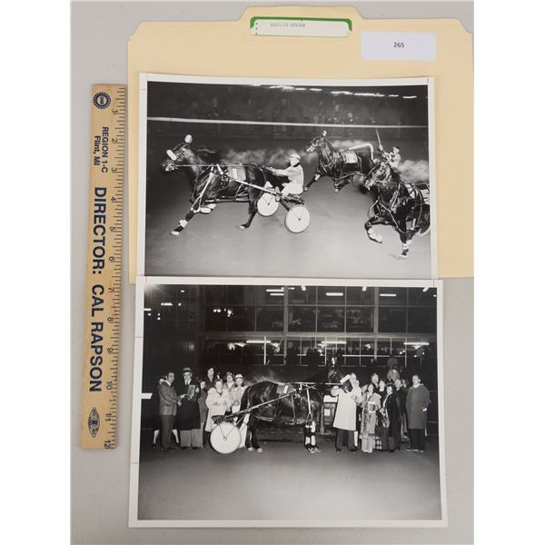 Harness Racing, Featuring Horse Olympic Strike, 2 Photos