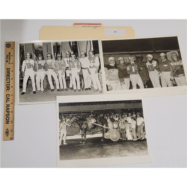 Harness Racing, Harness Tracks Of America Junior Driving Championship Scenes, 3 Photos