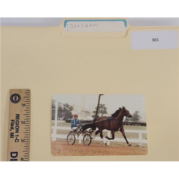 Harness Racing, Featuring Horse Statham, 1 Photo