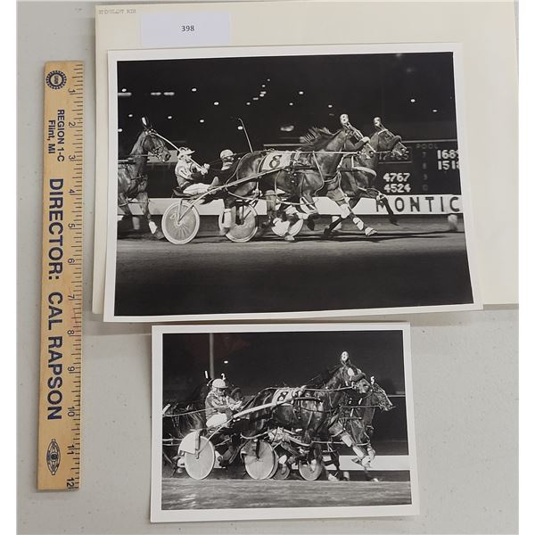 Harness Racing, Featuring Horse Stimulant Mir, 2 Photos