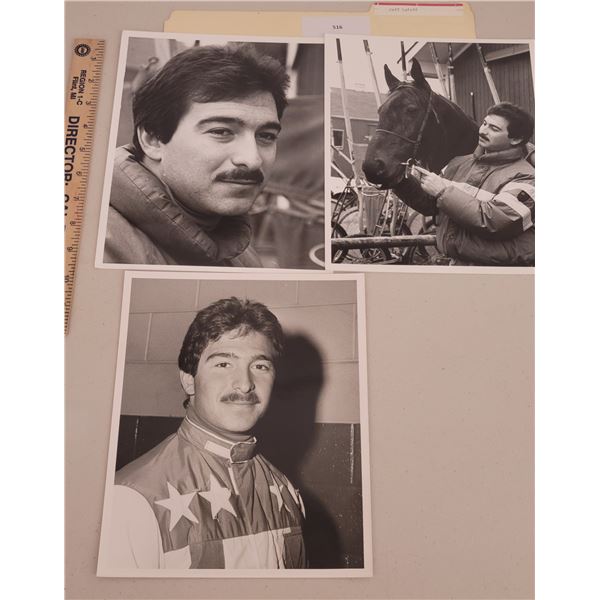 Harness Racing, Driver Jeff LaPoff, 3 Photos