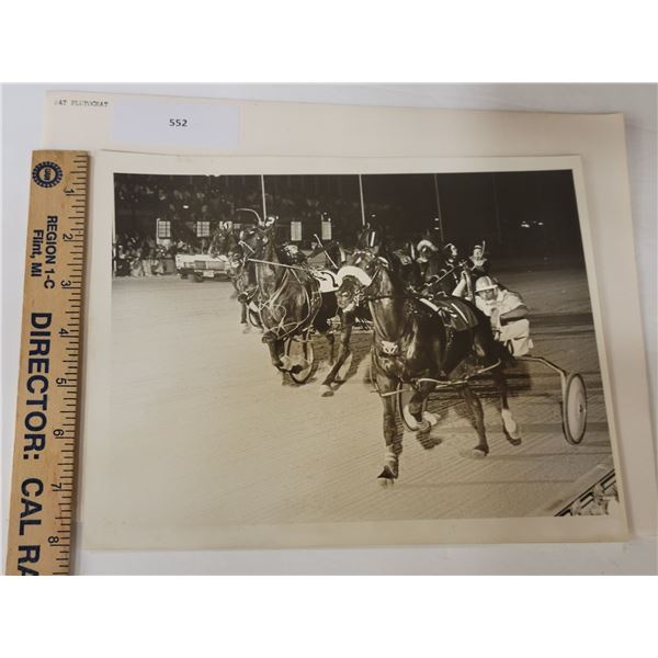 Harness Racing, Featuring Horse Pat Plutocrat, Driver Carmen Alessi, 1 Photo