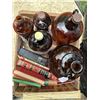 Image 1 : Misc. items in Apple Box Vintage Jugs/Bottles/Books