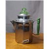 Image 1 : Uranium glass lid Aluminim coffee Pot