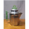 Image 2 : Uranium glass lid Aluminim coffee Pot