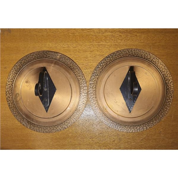 2 Brass Vintage wall sconse holders