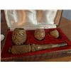 Image 1 : Pipe handle with 3 sizes bowls in a case used