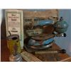 Image 1 : Vintage Coleman instant lighting iron with instruction oil can , stand