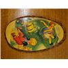 Image 1 : Vintage wooden oval kids picture Jack & Jill