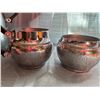 Image 2 : Stratford England Aluminum Works SONA Chrome Matching etching Set Cream Sugar & Percolator