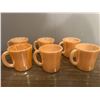 Image 1 : 6 Peach Pearl Coffee Mugs
