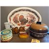 Image 1 : West Bend Serving Oven"bun warmer" Melmac Turkey Serving array, Daily Bread Promise Box of scripture