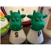 Image 3 : Waffle lady character -cooking utensil holder, vintage cream dispenser (cow)& Salt& Pepper cow shake