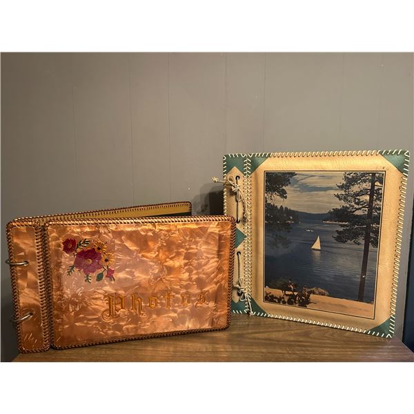 large Vntage Picture Albums great condition with black sheet inserts
