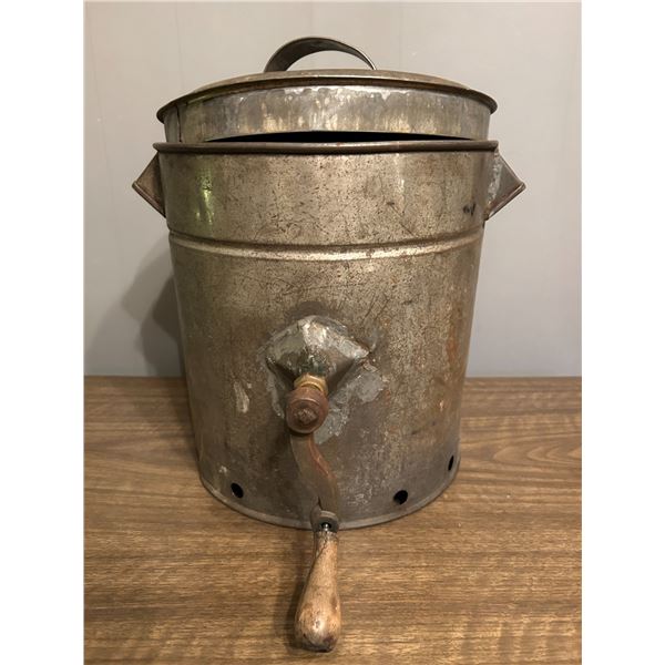 vintage Butter Churn with Wooden Paddles
