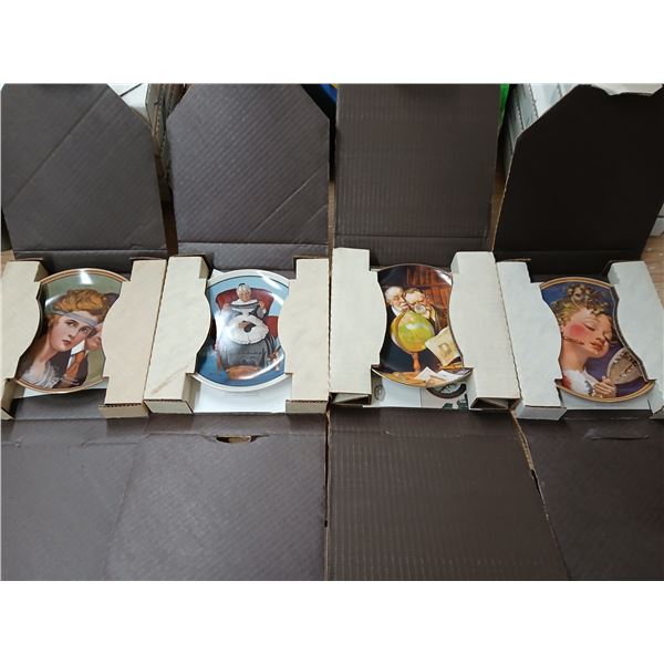 4 Decorated Plates