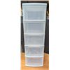 Image 1 : Five drawer storage Plastic (no wheels)