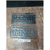 Image 2 : 2 Saskatchewan 1960 License Plates