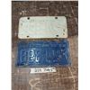 Image 2 : 1 Saskatchewan 1961 and 1 Saskatchewan 1962 License Plates