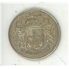 Image 1 : 1957 Canadian Silver 50 Cents Coin.
