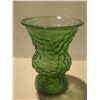Image 1 : Vintage EU Brody Co. Emerald Green Crinkle Glass Vase.