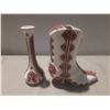 Image 1 : Vintage Ceramic Vase and Shoe.