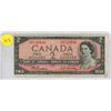 Image 1 : 1954 Canadian Two Dollar.