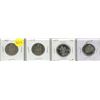 Image 1 : 1969, 1973, 1987, 2025 Canadian 50 Cents Coins.