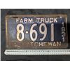 Image 1 : 1931 Sask Plate 8-691 Farm truck