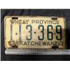 Image 1 : 1953 Sask Plate 113-369 Wheat Province