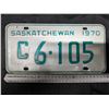 Image 1 : 1970 Sask Plate C6-105