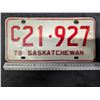 Image 1 : 1975 Sask Plate C21-927