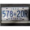 Image 1 : 1972 Ontario Plate 578-20R
