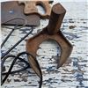 Image 2 : hand saw, pry bar, tow rope and horse show anvil