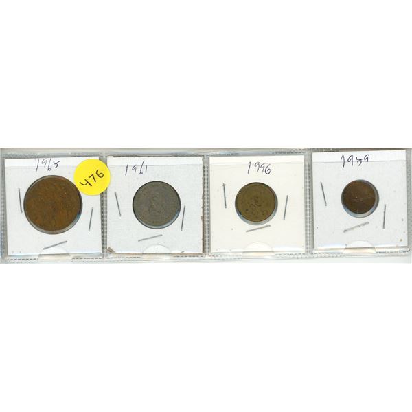 Lot of 4 Foreign Currency.