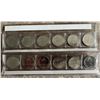 Image 2 : Canada 1999 Millennial Set of 12 quarters in commemorative pouch sleeve.