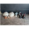 Image 1 : lot of vintage Porcelain Birds and small Racoons