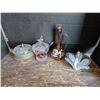 Image 1 : Lot of Glass Decor (Decanter, Glass swan, and etc.)
