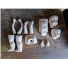 Image 1 : lot of porcelain baby doll parts (legs, arsm, body, and heads)