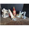 Image 1 : Statues/Decor Lot (Gnome, Angel, High heel, and two boys statue)