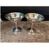 Image 2 : (2) Vintage Silver champange Glasses