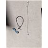 Image 1 : Siler Tear Drop Necklace, Holy Bless Cross Chain , Pair of Earrings