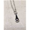 Image 2 : Siler Tear Drop Necklace, Holy Bless Cross Chain , Pair of Earrings